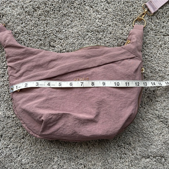 Kedzie Women’s Crossbody Purse Dusty Rose, Mauve with Gold accents - Picture 9 of 13